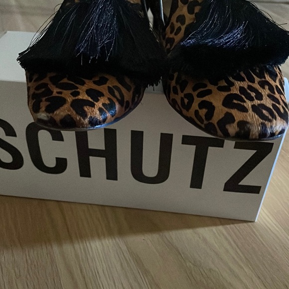 SCHUTZ Leopard Loafers size 9B - Picture 6 of 12